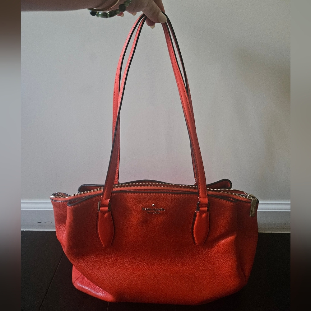 Kate Spade Red Orange Tote Bag